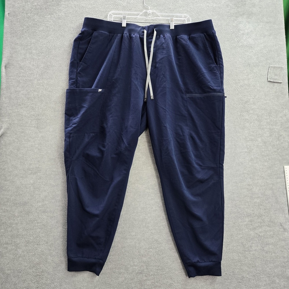 Fabletics‎ Women Scrub Pants 3X Navy Joggers Logo 28" Inseam